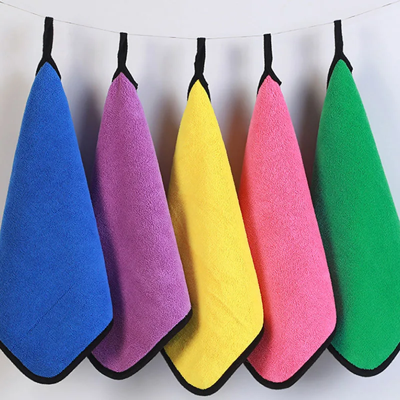1/5pcs Thicken Car Microfiber  - Microfiber Towel Detailing ulasan dan harga