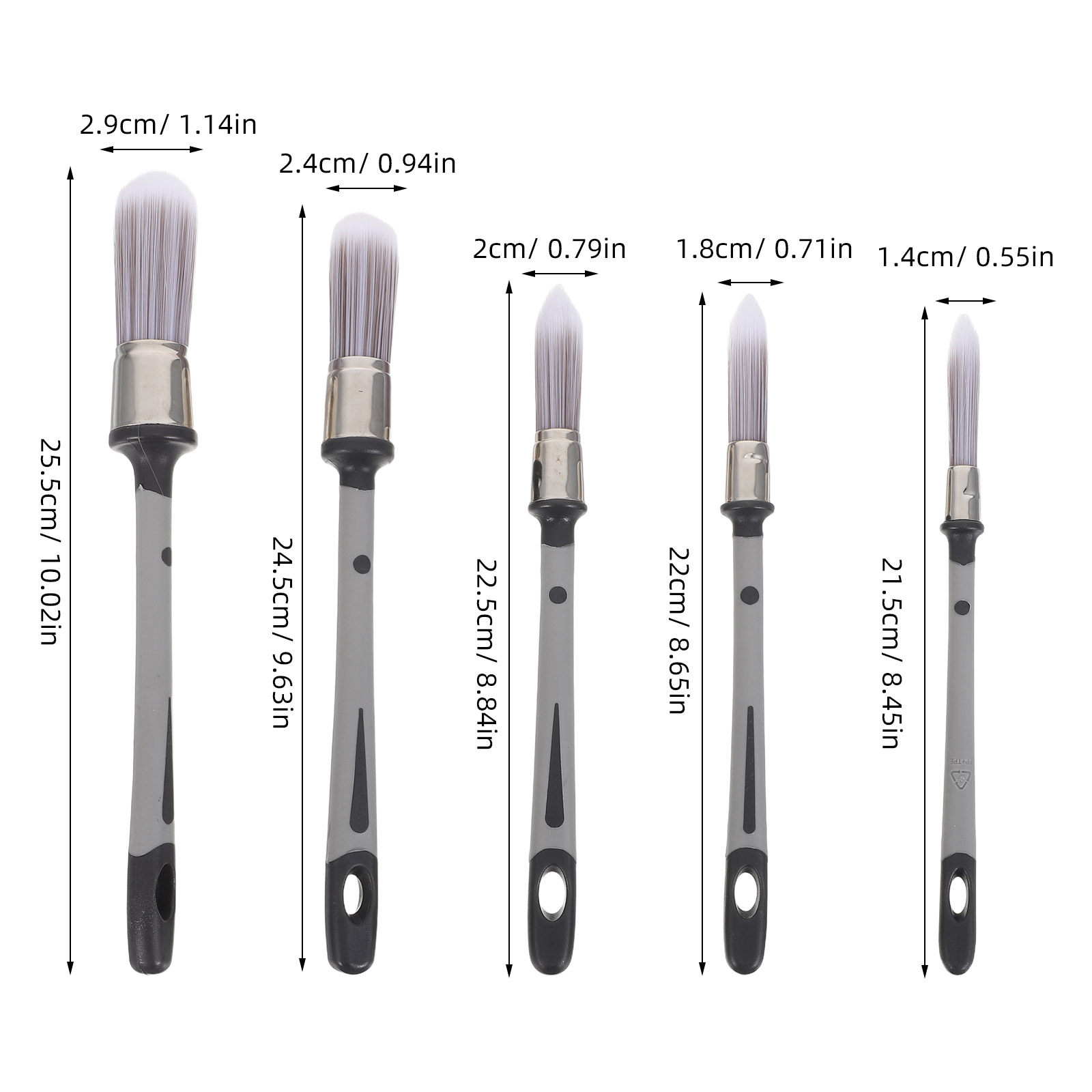 5Pcs Precision Detailing Paint - Detailing Brush Set ulasan dan harga